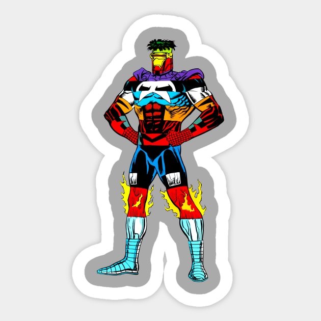 combo man Sticker by Megatrip